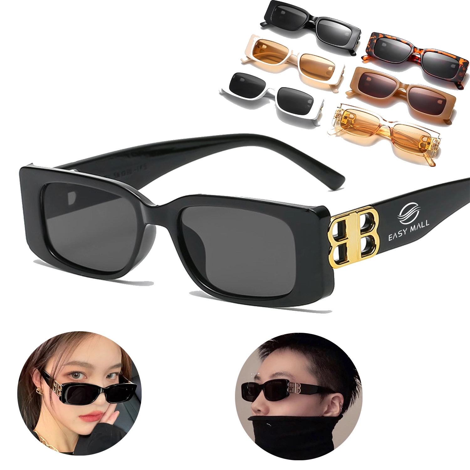 Retro Small Square UV Protection Sunglasses 2