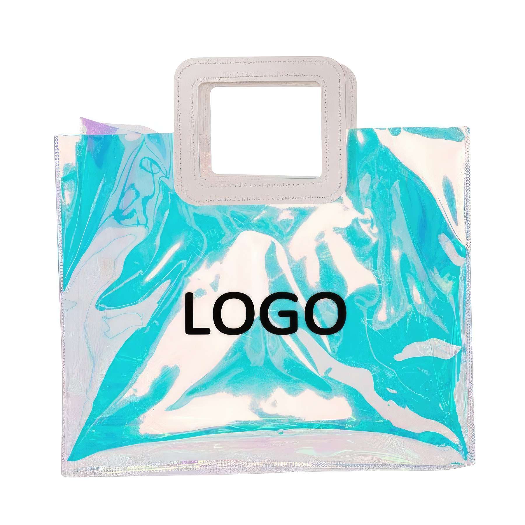Iridescent Reusable Birthday Gift Bag with Handle 2