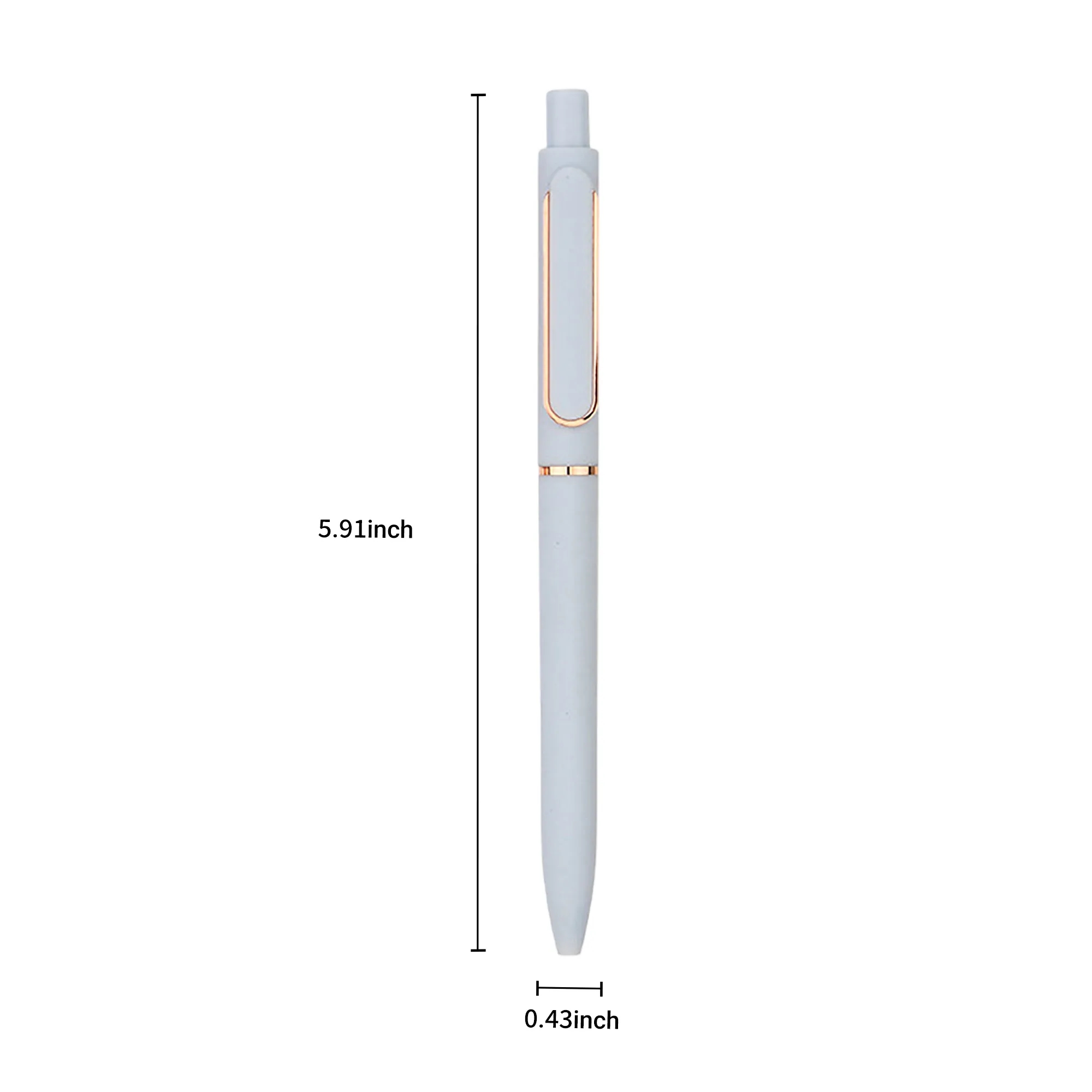 Durable Morandi Bullet Pen with Soft Grip Design 10
