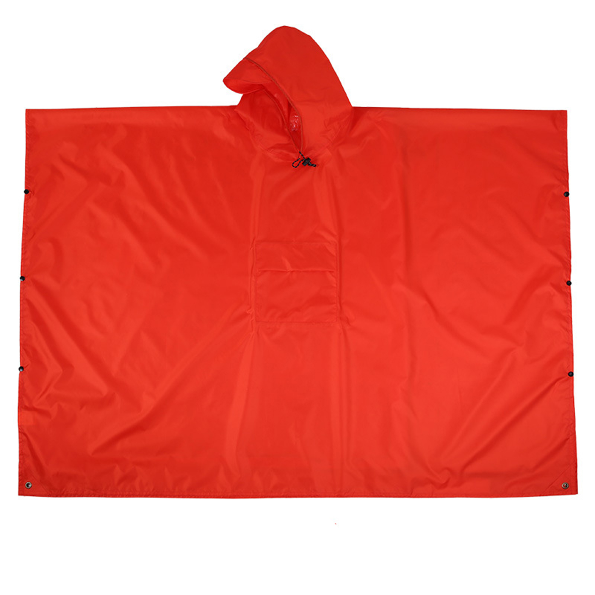 Three In One Polyester Poncho With Pack Cover And Ground Sheet 82.7" x 55.1" 7