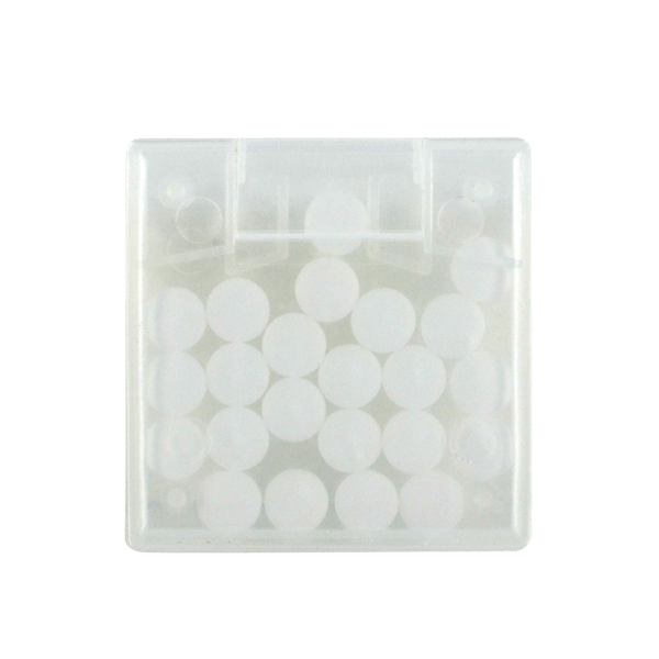 Peppermint Flavored Mints in 1 3/4" x 1 3/4" Square Dispenser 3