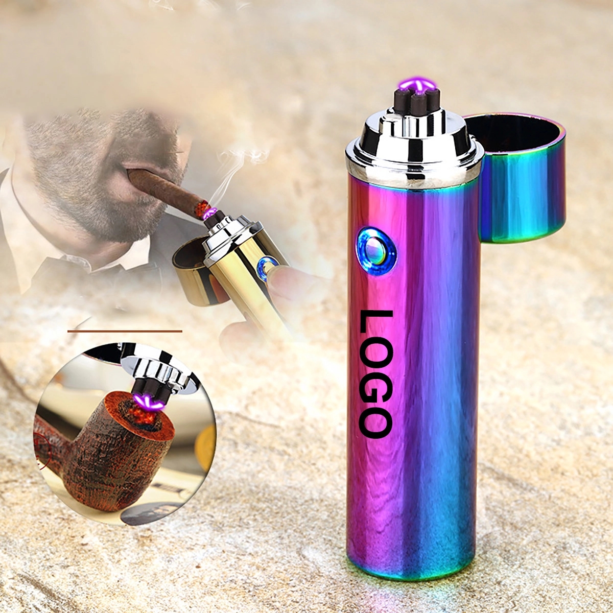 Rechargeable Plasma Arc Pipe Cigar Lighter 4