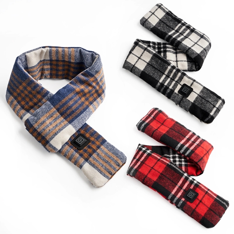 Warm Plaid Heated Scarf 3