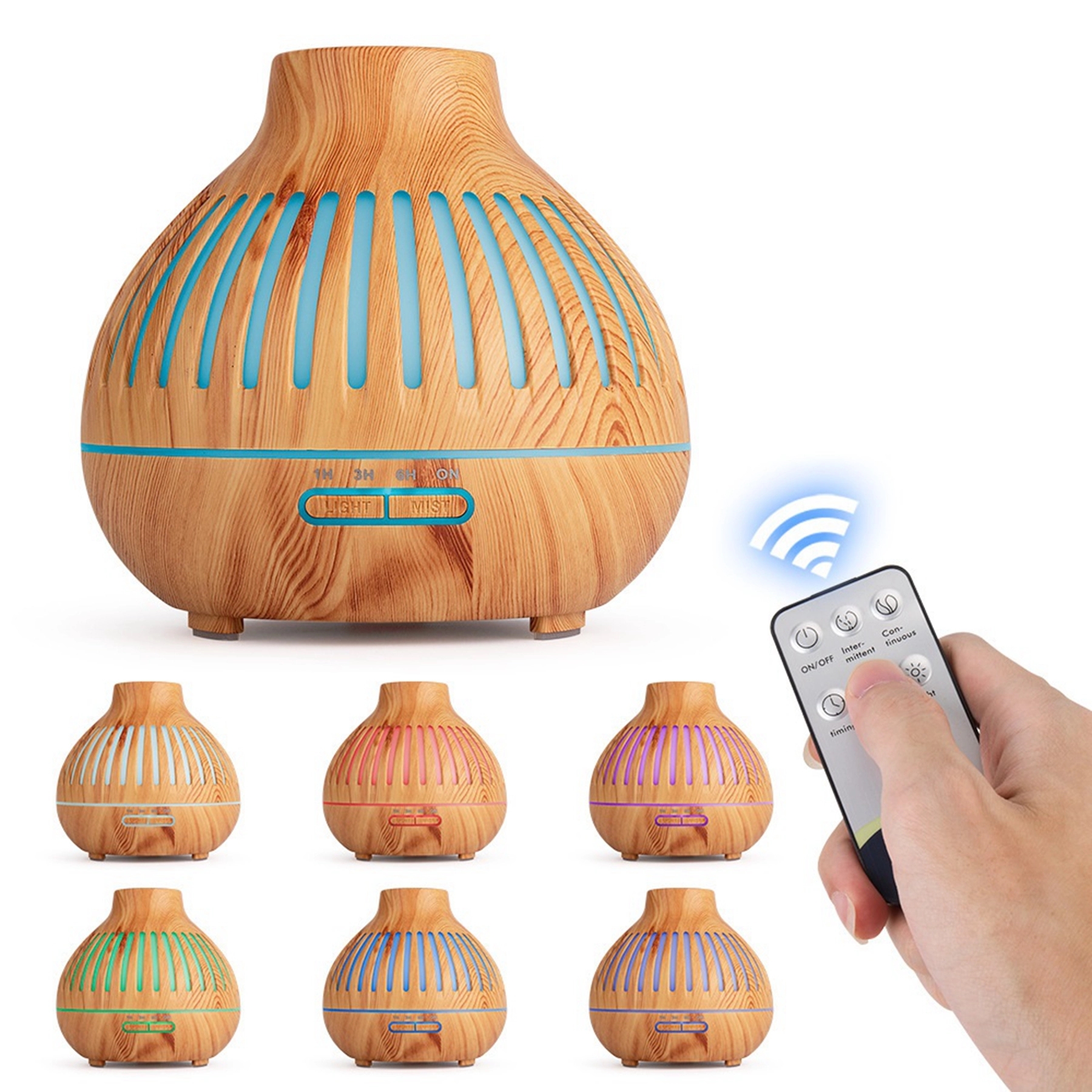 Remote Control Aroma Diffuser with 7 Color Changing Light 3