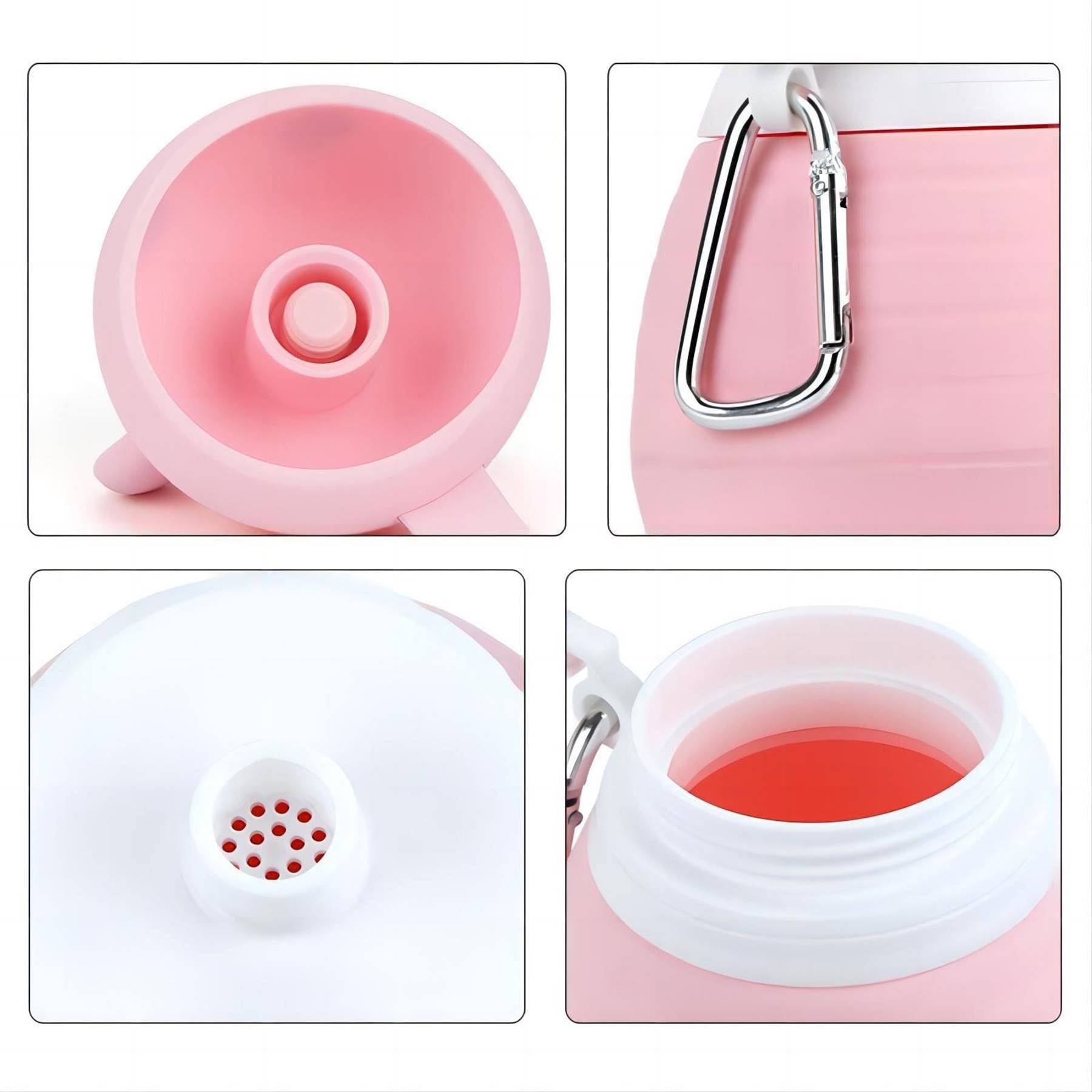 Foldable Cartoon Silicone Water Bottle 4