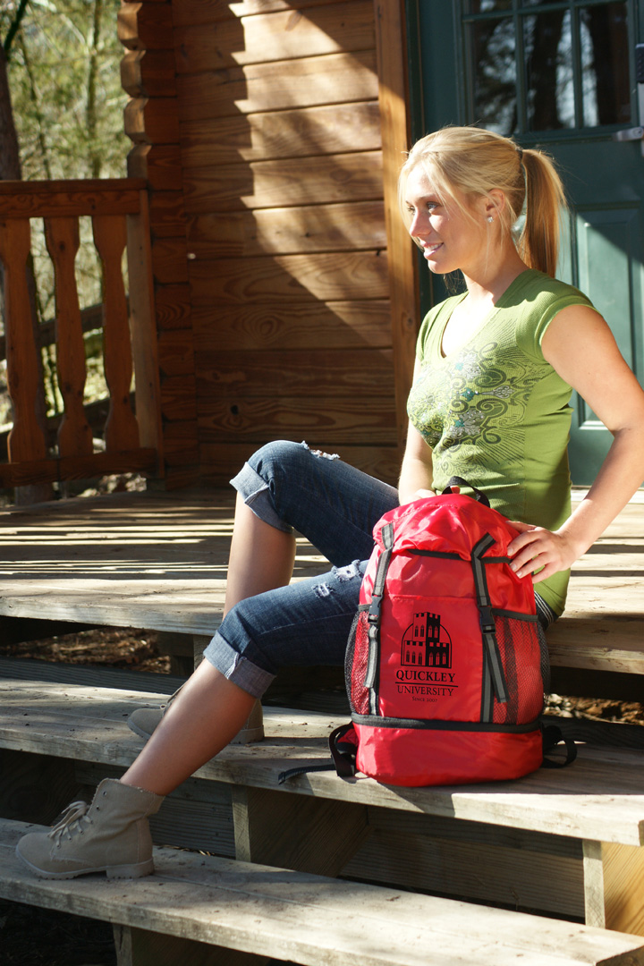 Trail Loop Polyester Drawstring Backpack 6