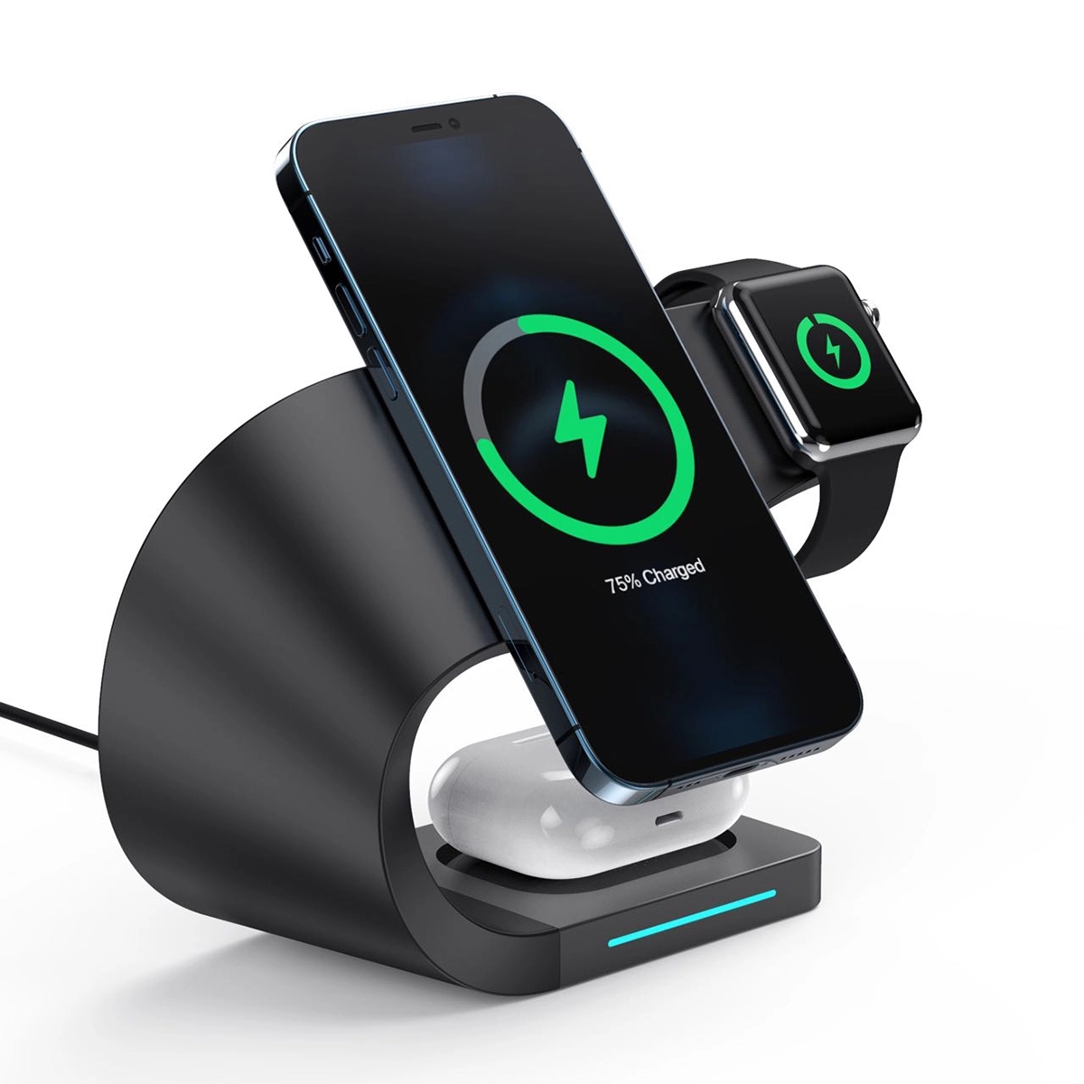 Magnetic 3 in 1 Qi Fast Wireless Charging Station 3