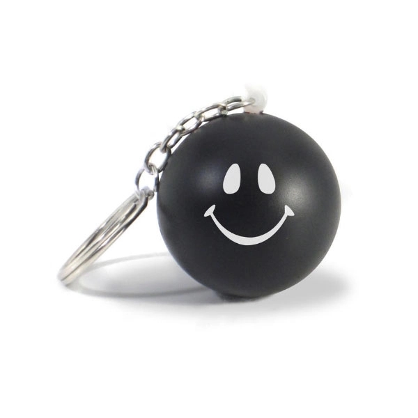 Smile PU Stress Ball Keychain 3