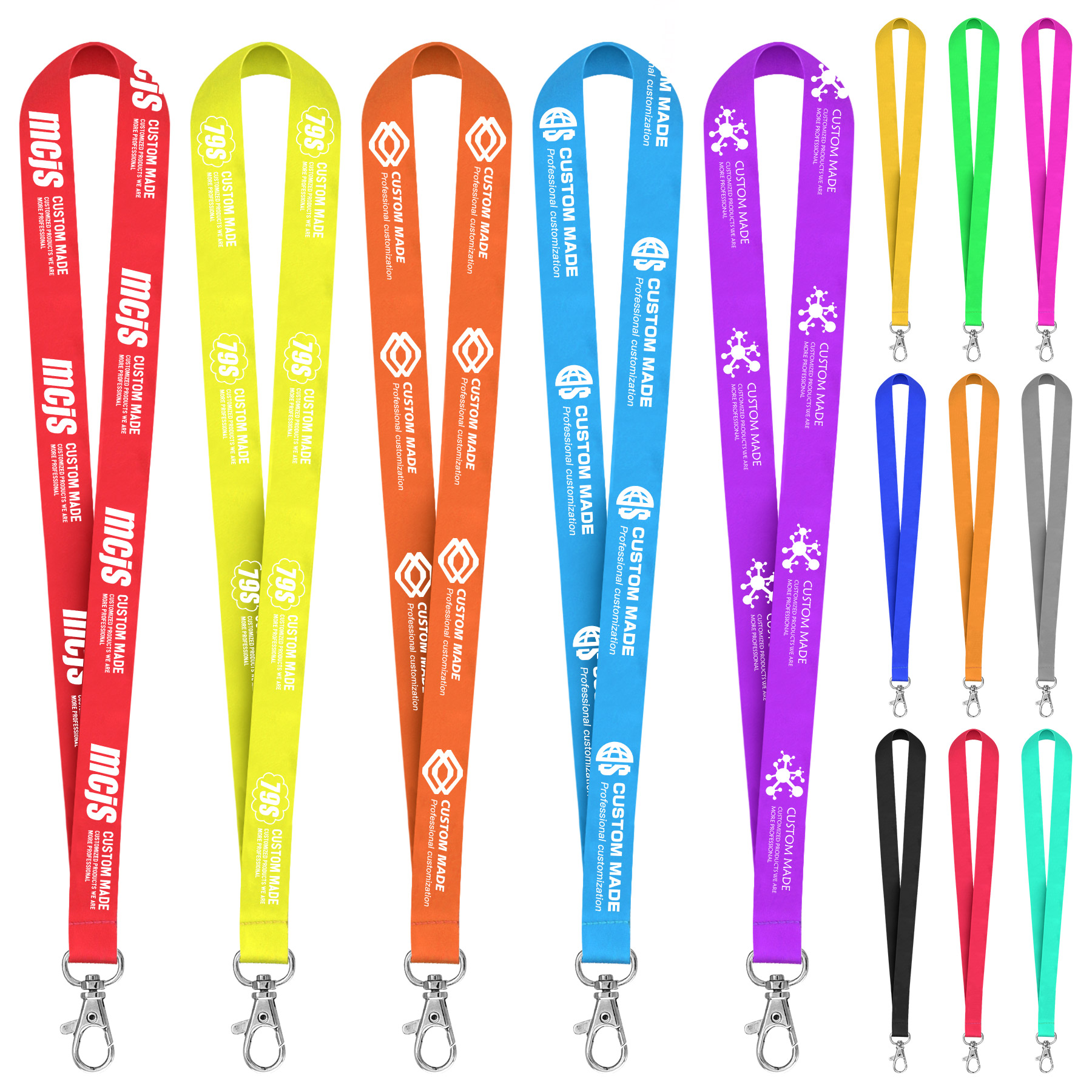 3/4" Full Color Dye Sublimated Lanyard 1