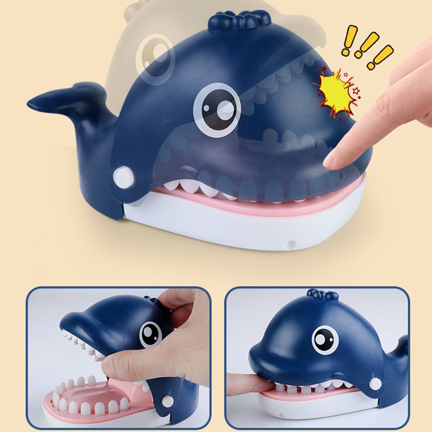Kids Cute Whale Dentist Bite Finger Game Toy 8