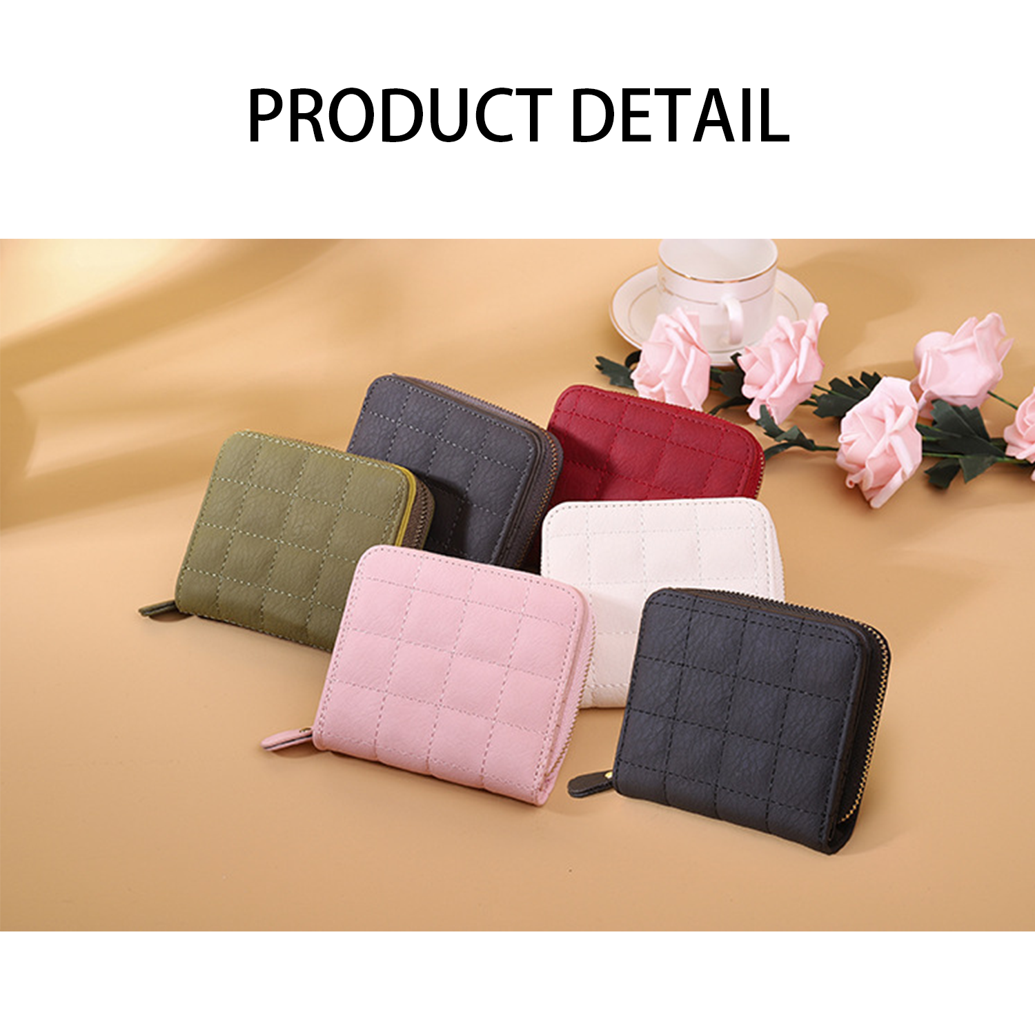 Mini Multi-Slot Wallet W/ Zipper Closure 4