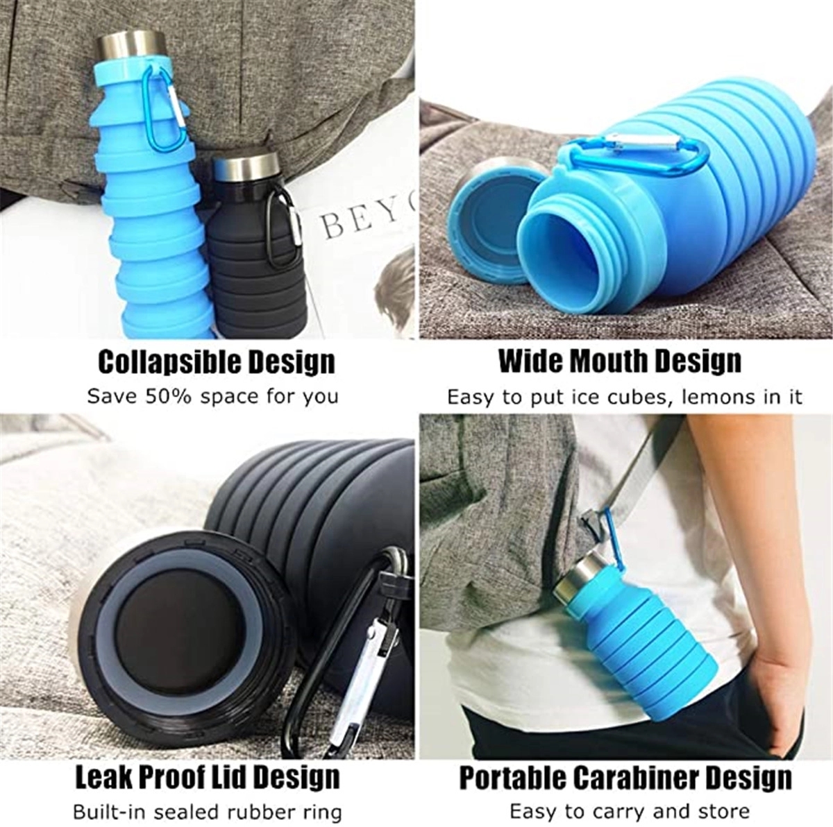 Collapsible Portable Water Bottle 8