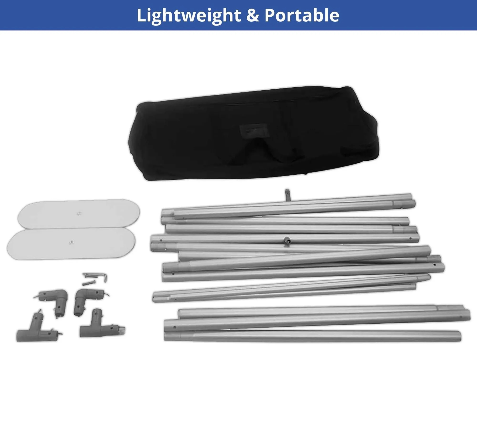 Pillow Case Backdrop Straight - Hardware only (20' x 10') 2