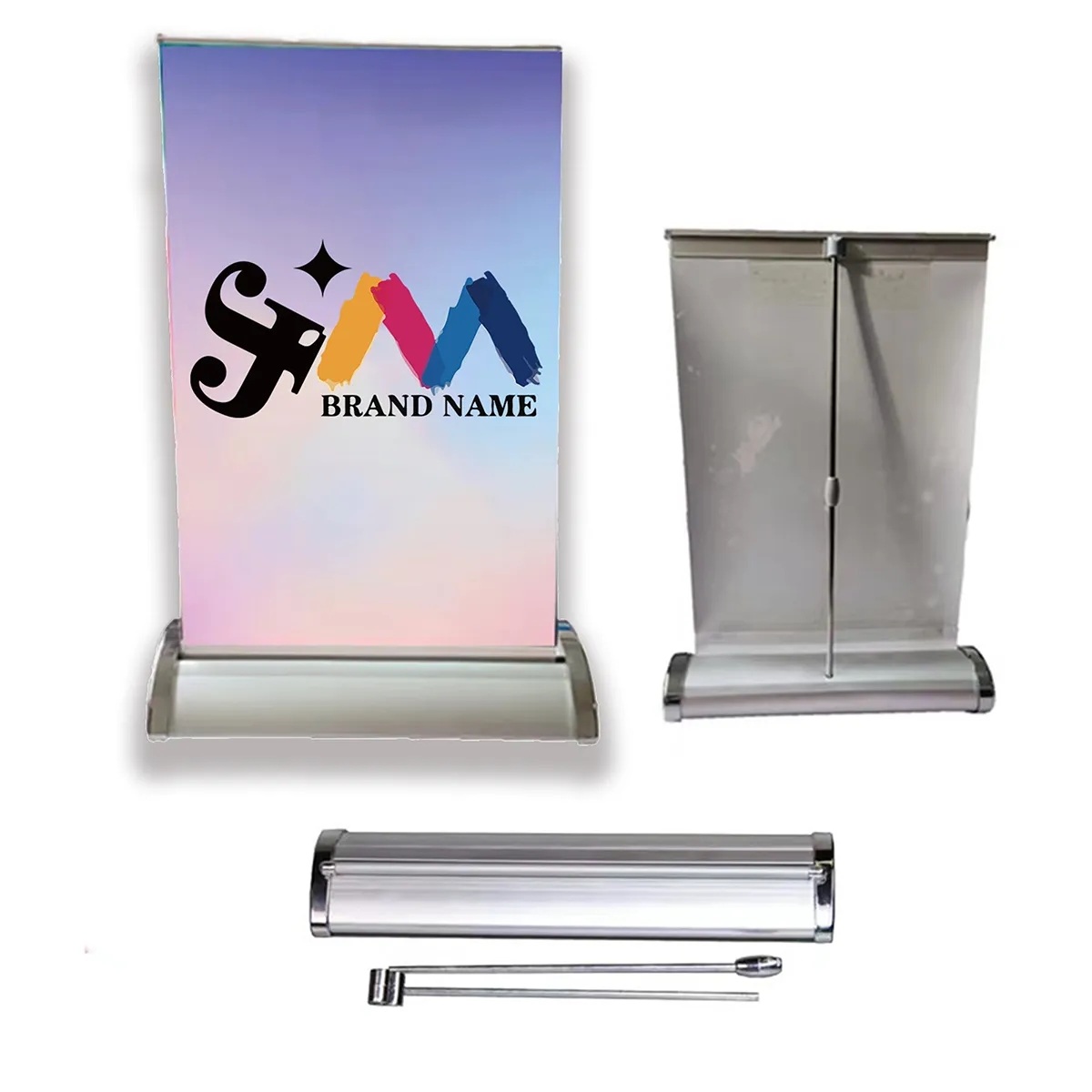 Custom Business Exhibitions Sign Vertical Display Easel 3