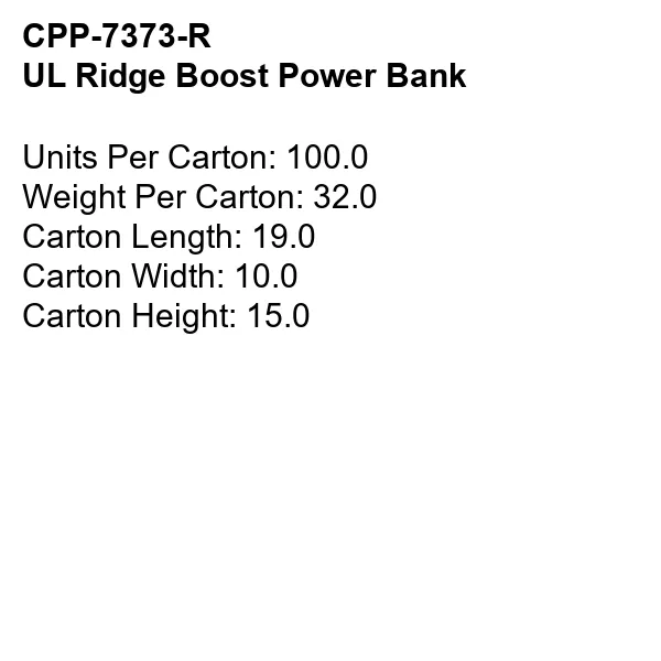 UL Ridge Boost Power Bank 9