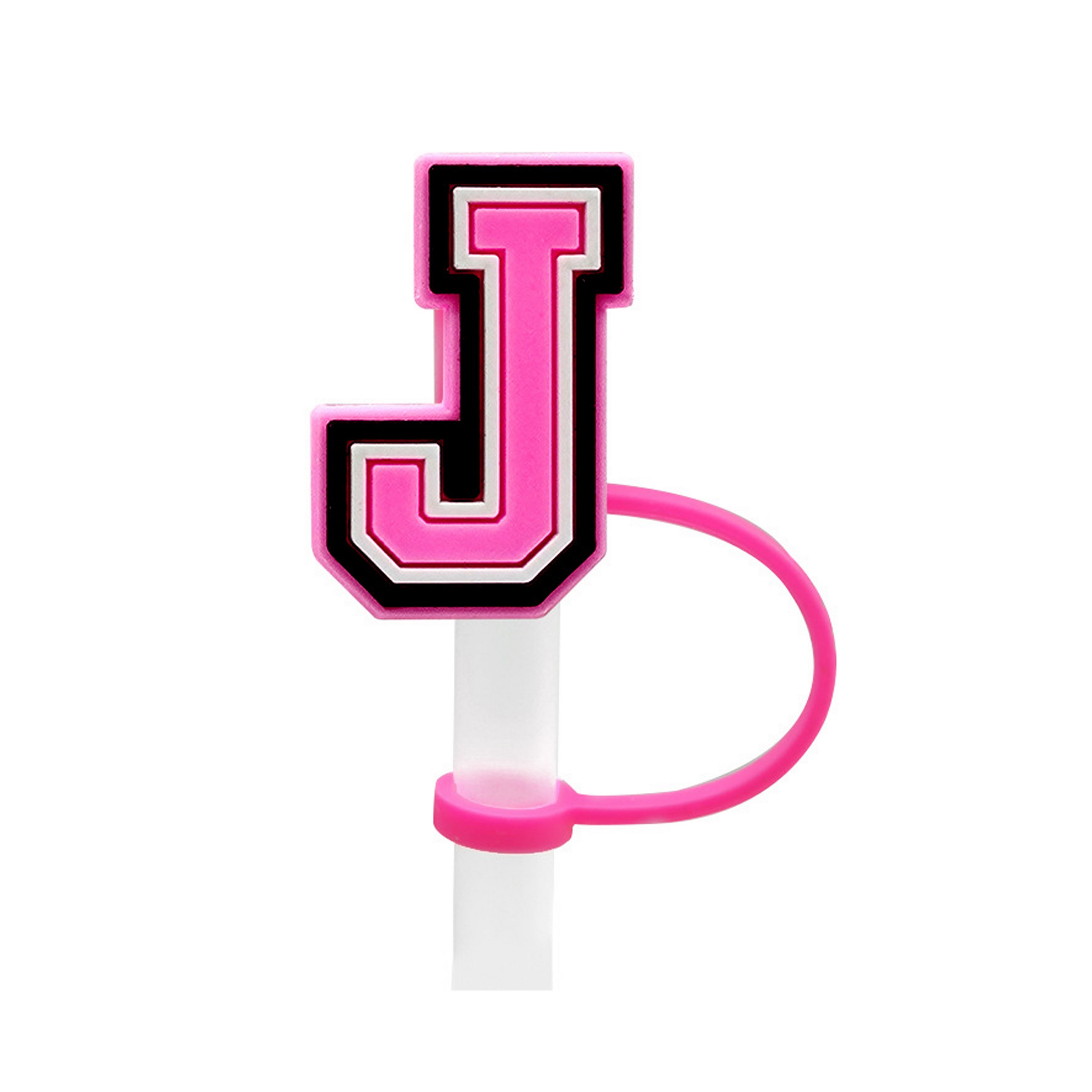 Decorative Letter Style Straw Topper 6