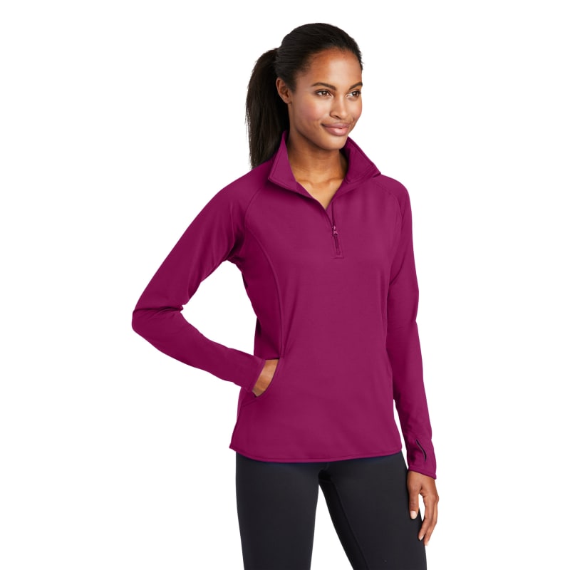Sport-Tek Women's Sport-Wick Stretch 1/4-Zip Pullover. 69