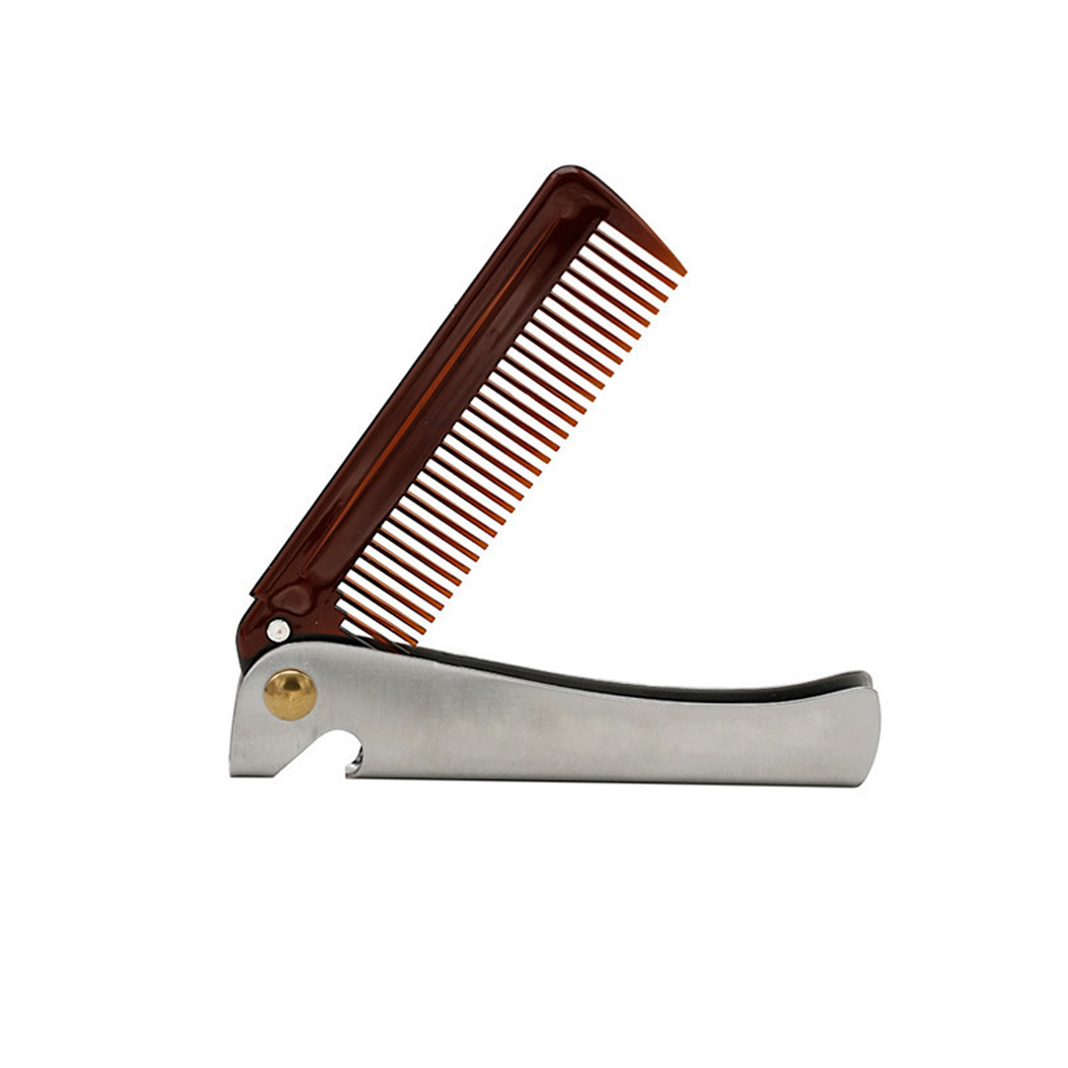 Folding Oil Head Stainless Steel Comb Metal 4