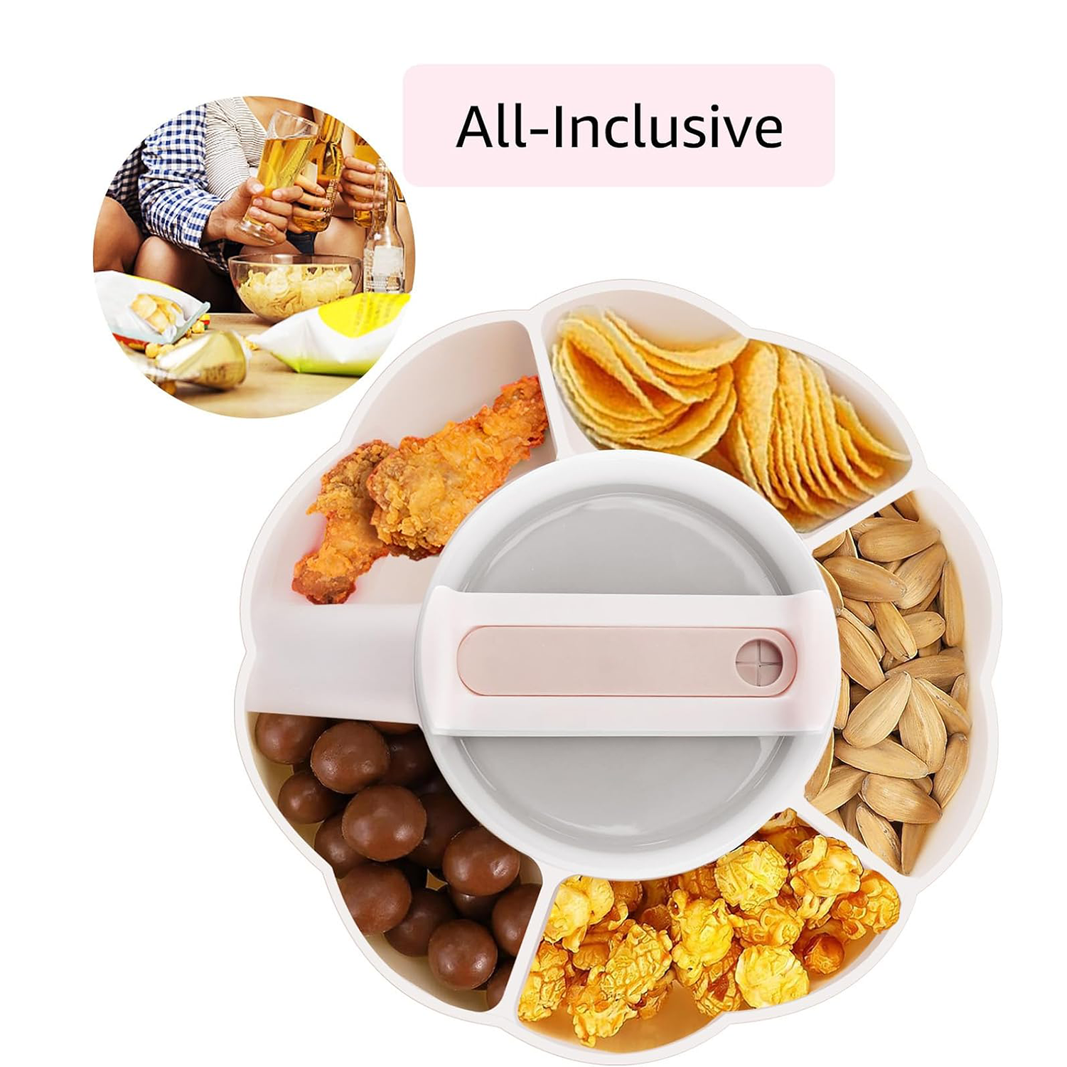 Handle Airboat Silicone Snack Tray Bowl 5