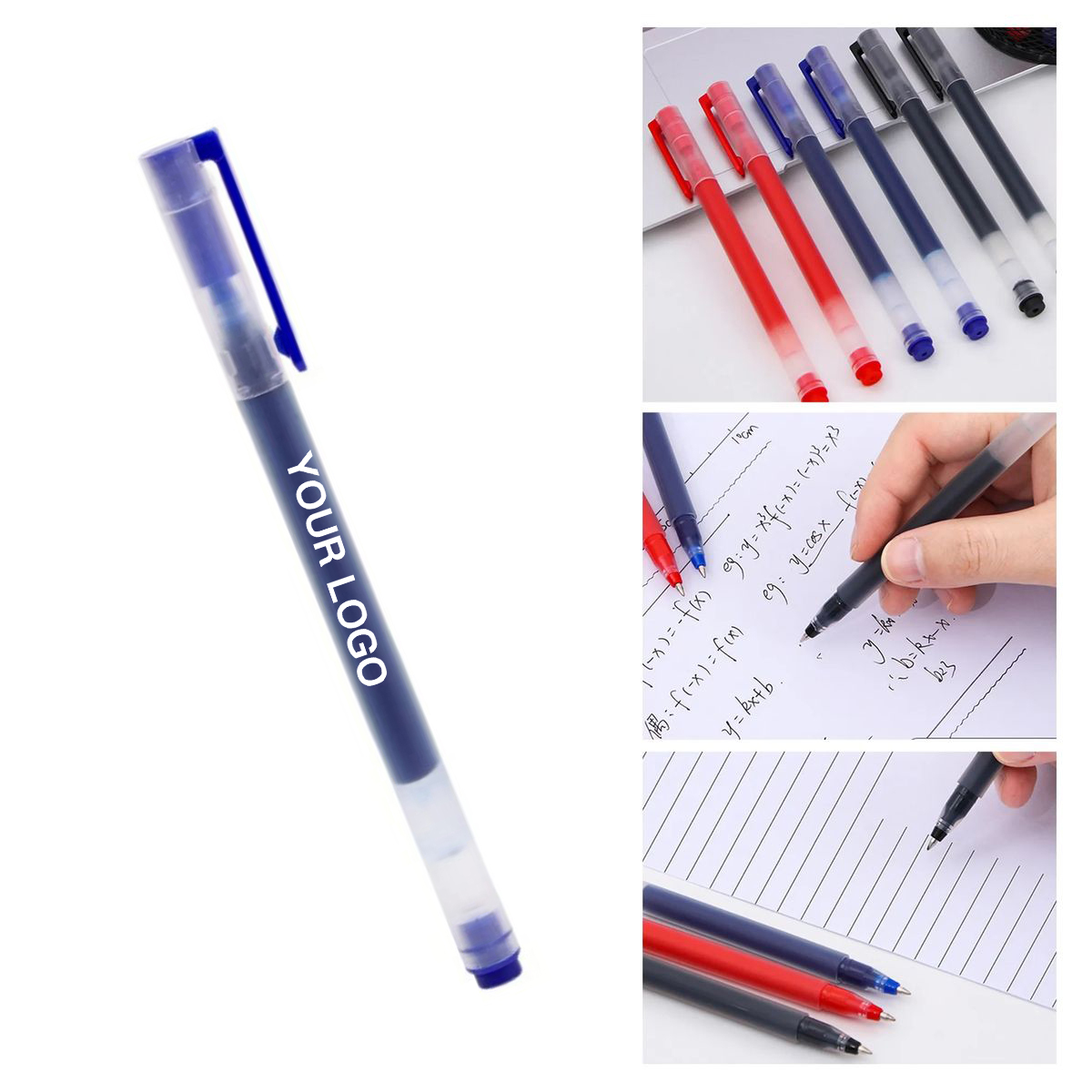 Clear Barrel Ink Pen for School and Office Use 3