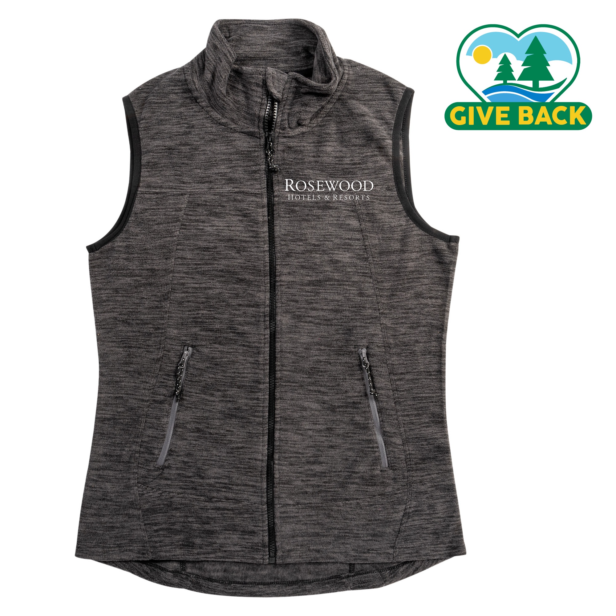 ACE Ladies Full Zip Polar Fleece Vest 2