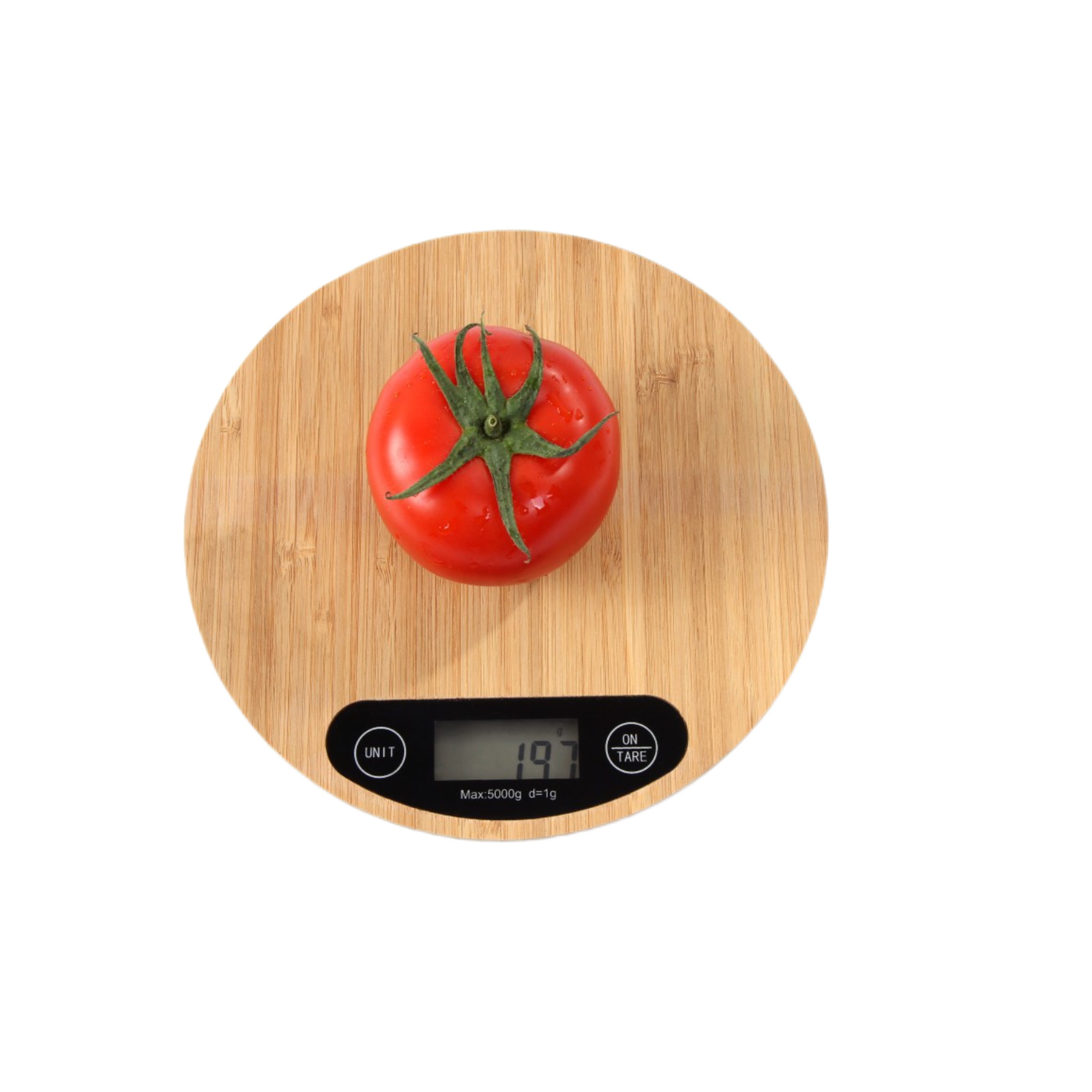 Round Bamboo Kitchen Scale - OCEAN 2