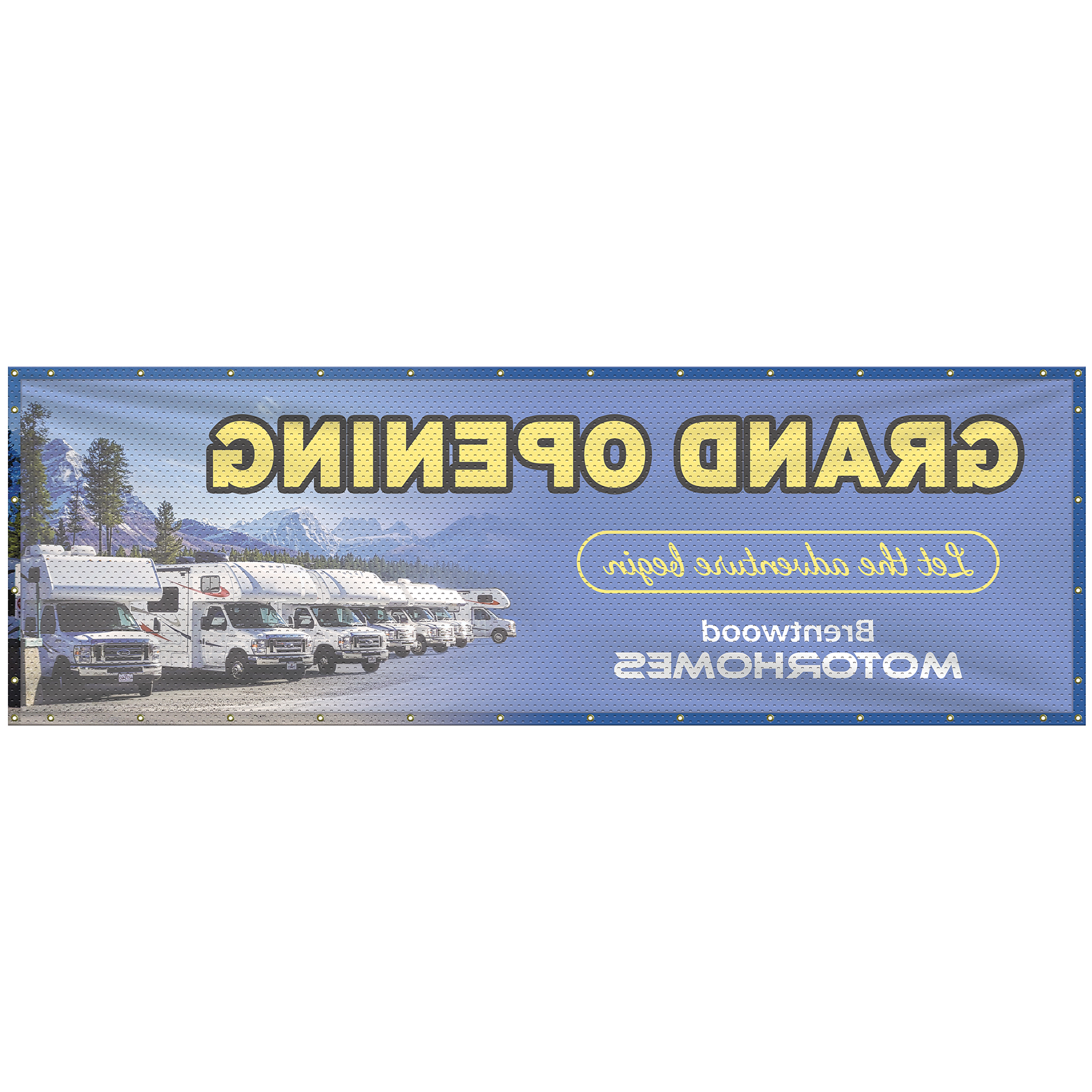 4' x 12' Polyester Mesh Banner 13