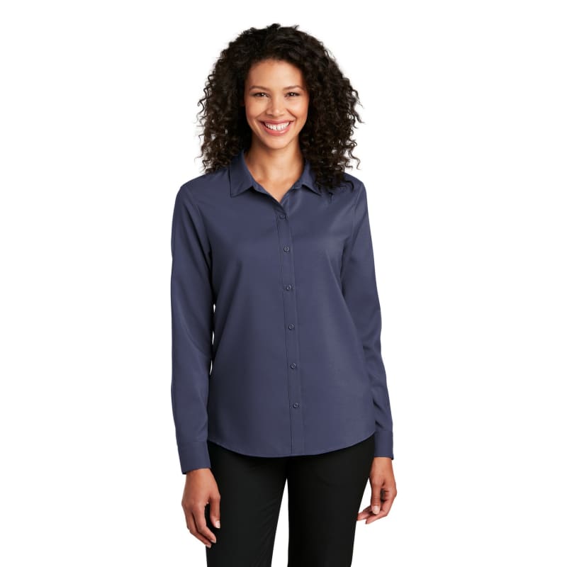 Port Authority Ladies Long Sleeve Performance Staff Shirt 9
