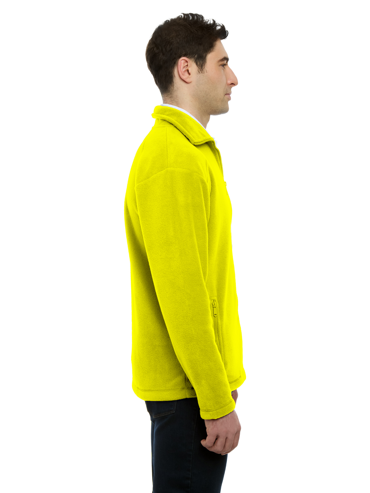 Blue Generation - Unisex 2-Pocket Micro Fleece Zip Pullover 24