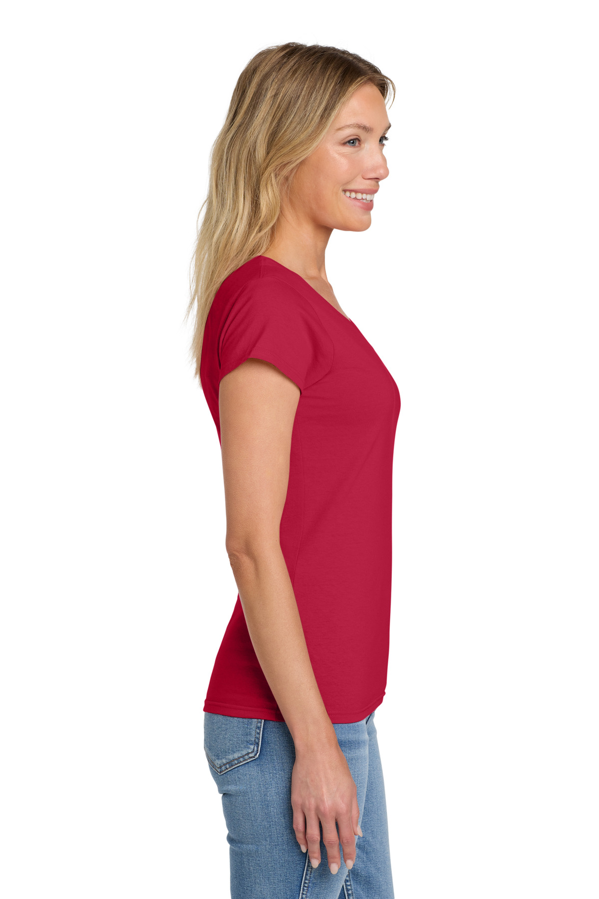 Gildan® Softstyle Women's Fit V-Neck T-Shirt 3
