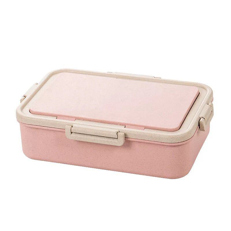 Wheat Straw Food Storage With Utensils 1