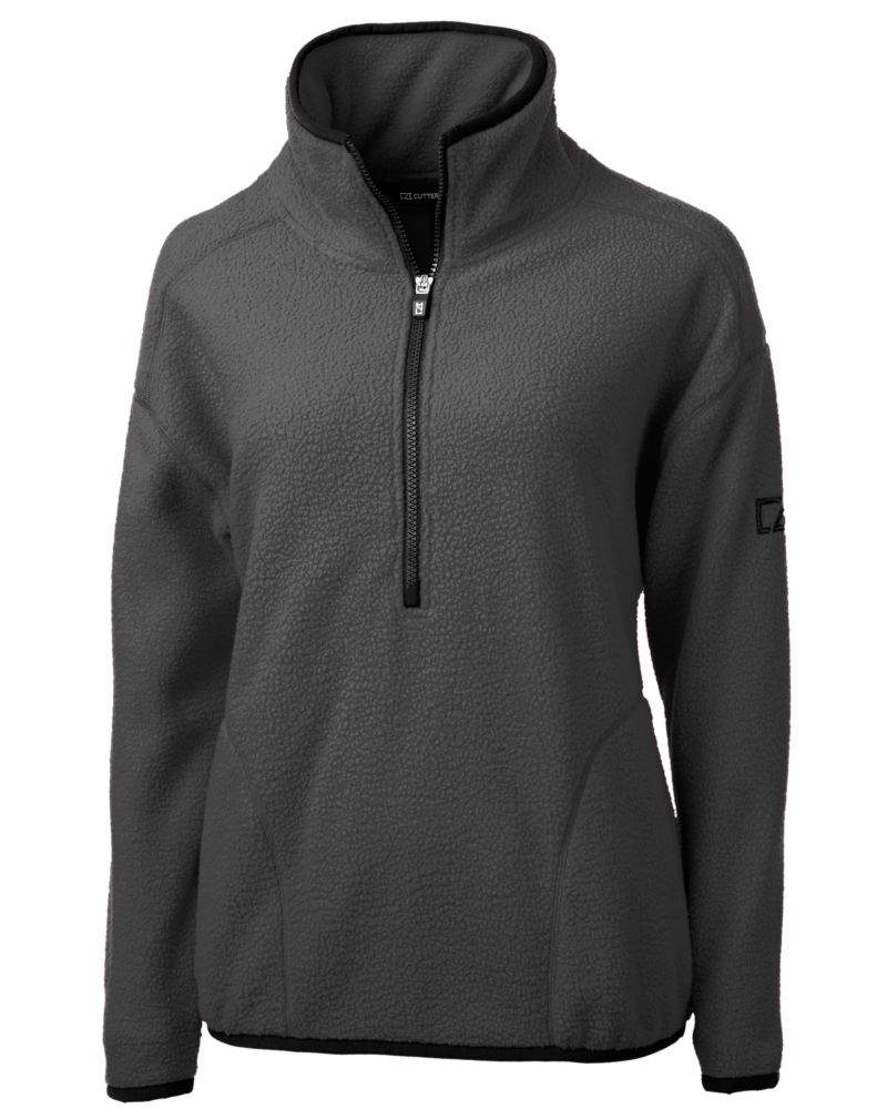 Cutter & Buck Cascade Epic Comfort Recycled Sherpa Fleece Womens Pullover Jacket 37