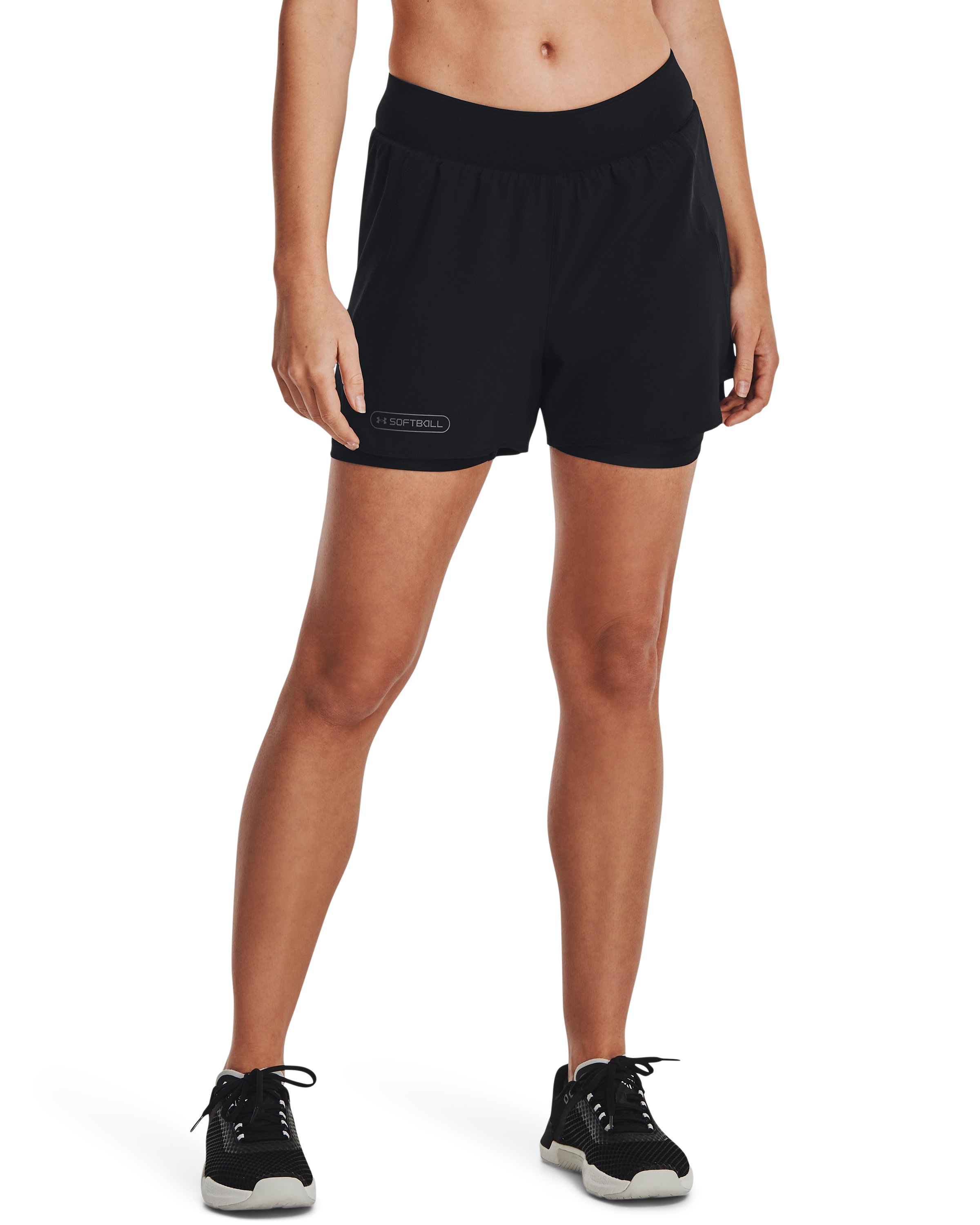 UA 2-in-1 Women's Softball Shorts 2
