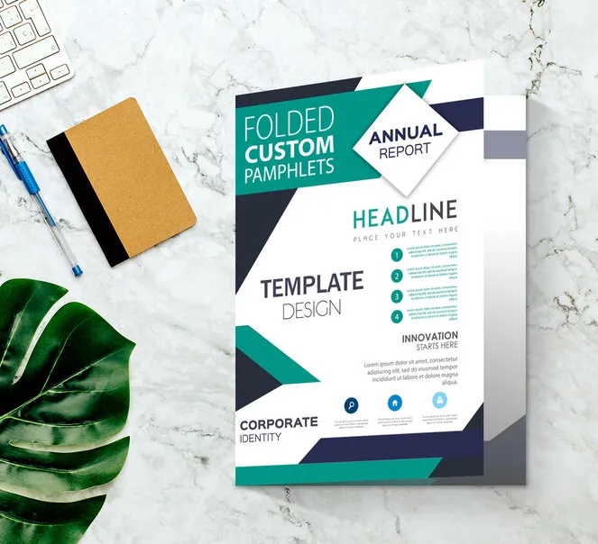 Folded Custom Pamphlets (9" x 8") 1
