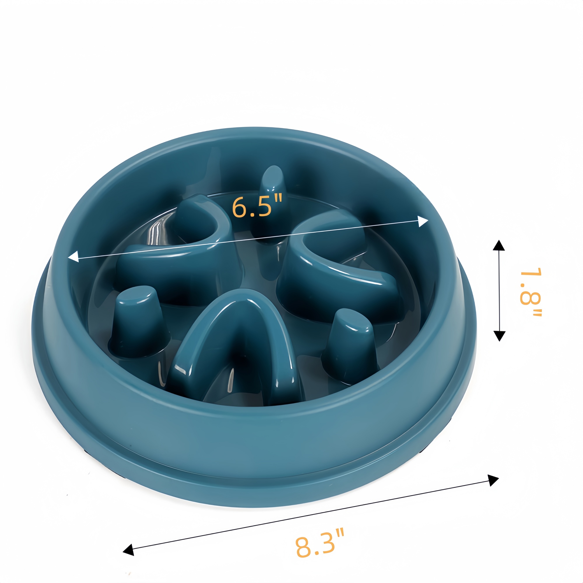 MOQ 50PCS Plastic Multicolor Dog Slow Feeder Pet Bowl 2