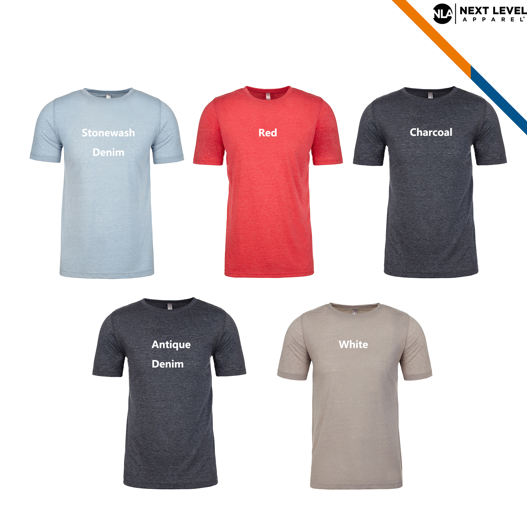 Next Level® 3.7 oz. 65/35% Poly/Cotton Men Tees 1