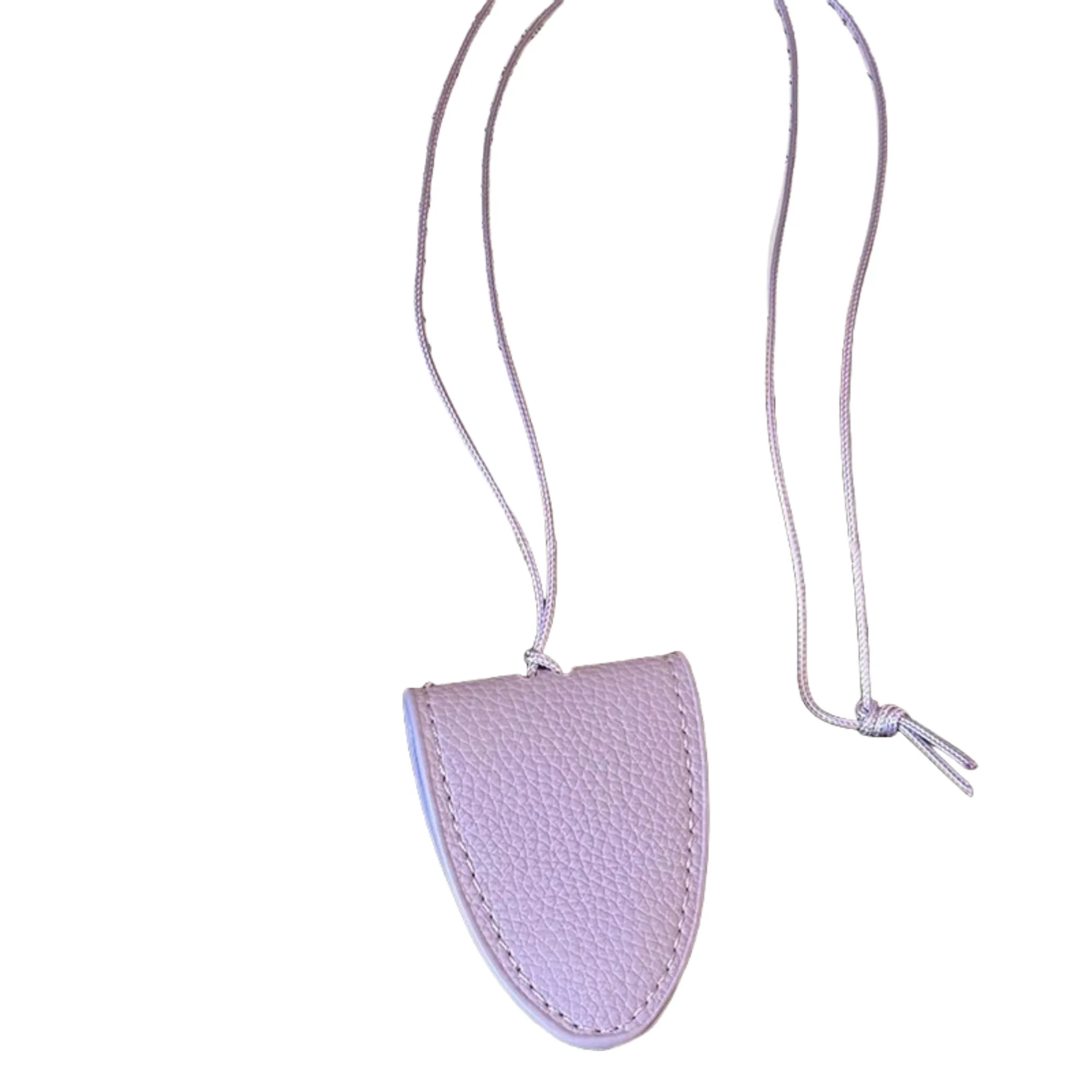 PU Leather Neck Hanging Magnetic Sunglasses Holder 2