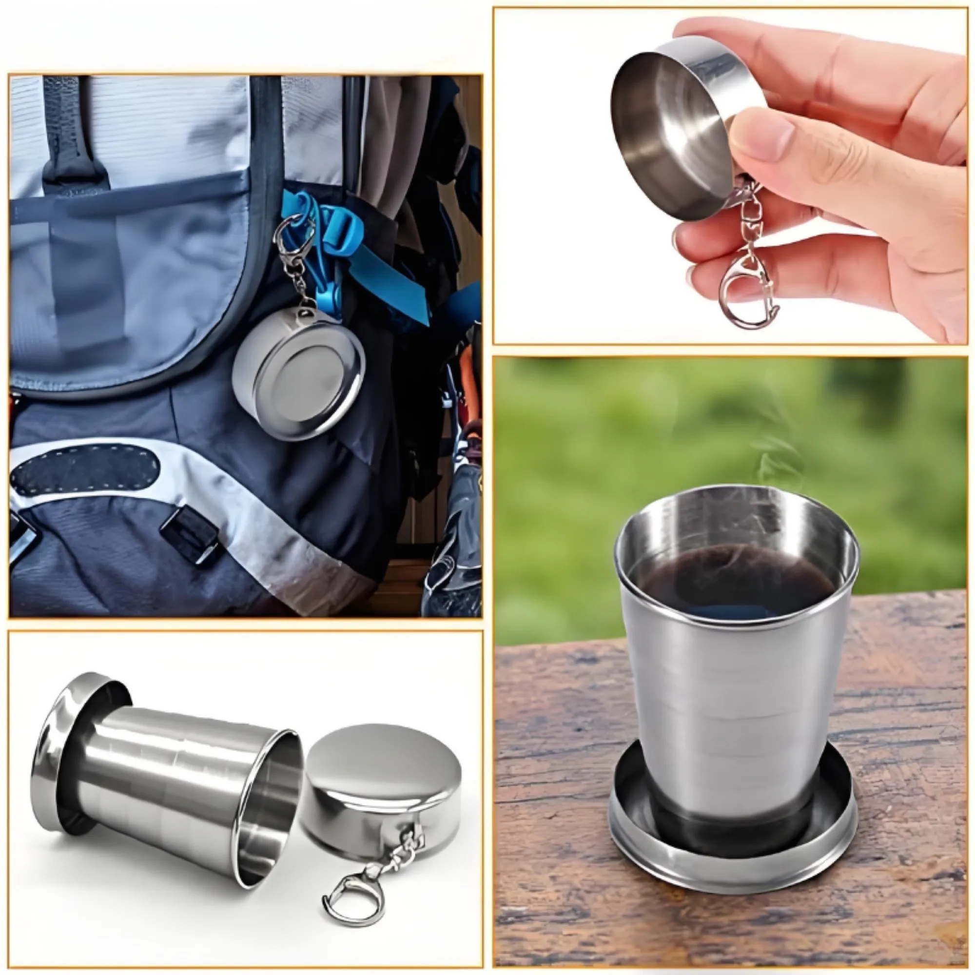 Stainless Steel Mini Folding Cups 5