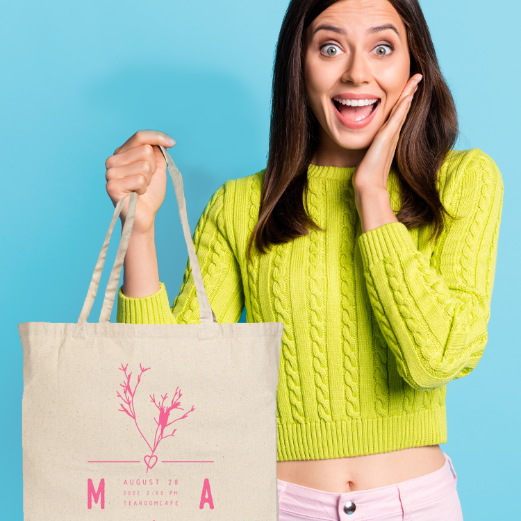 Jumbo Down To Business Cotton Tote, custom tote bag with logo imprint 9