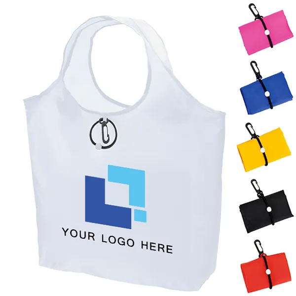 Rpet Foldable Shopping Bag With Carabiner 5