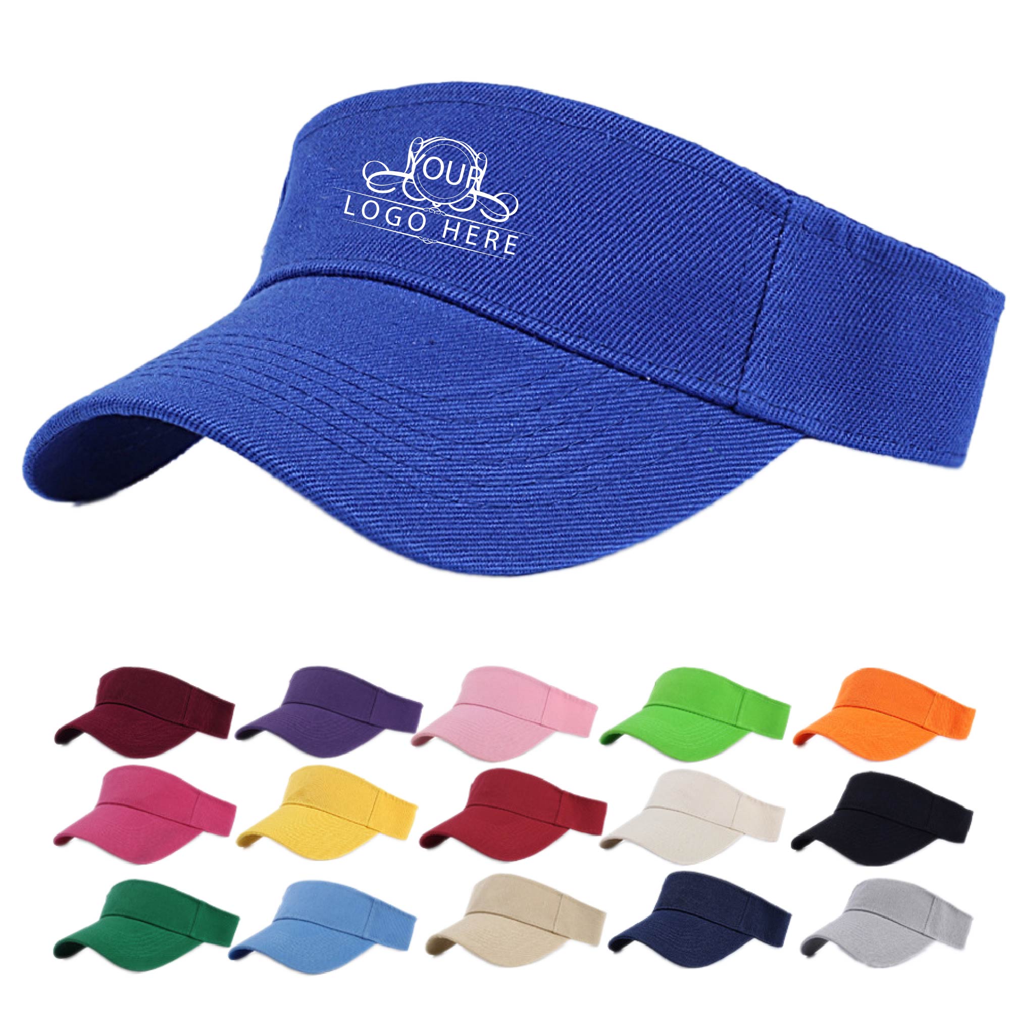 Adjustable Sports Visor Cotton Ball Cap 3