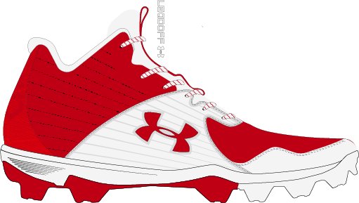 Boys' UA Leadoff Mid RM Jr. Baseball Cleats  2
