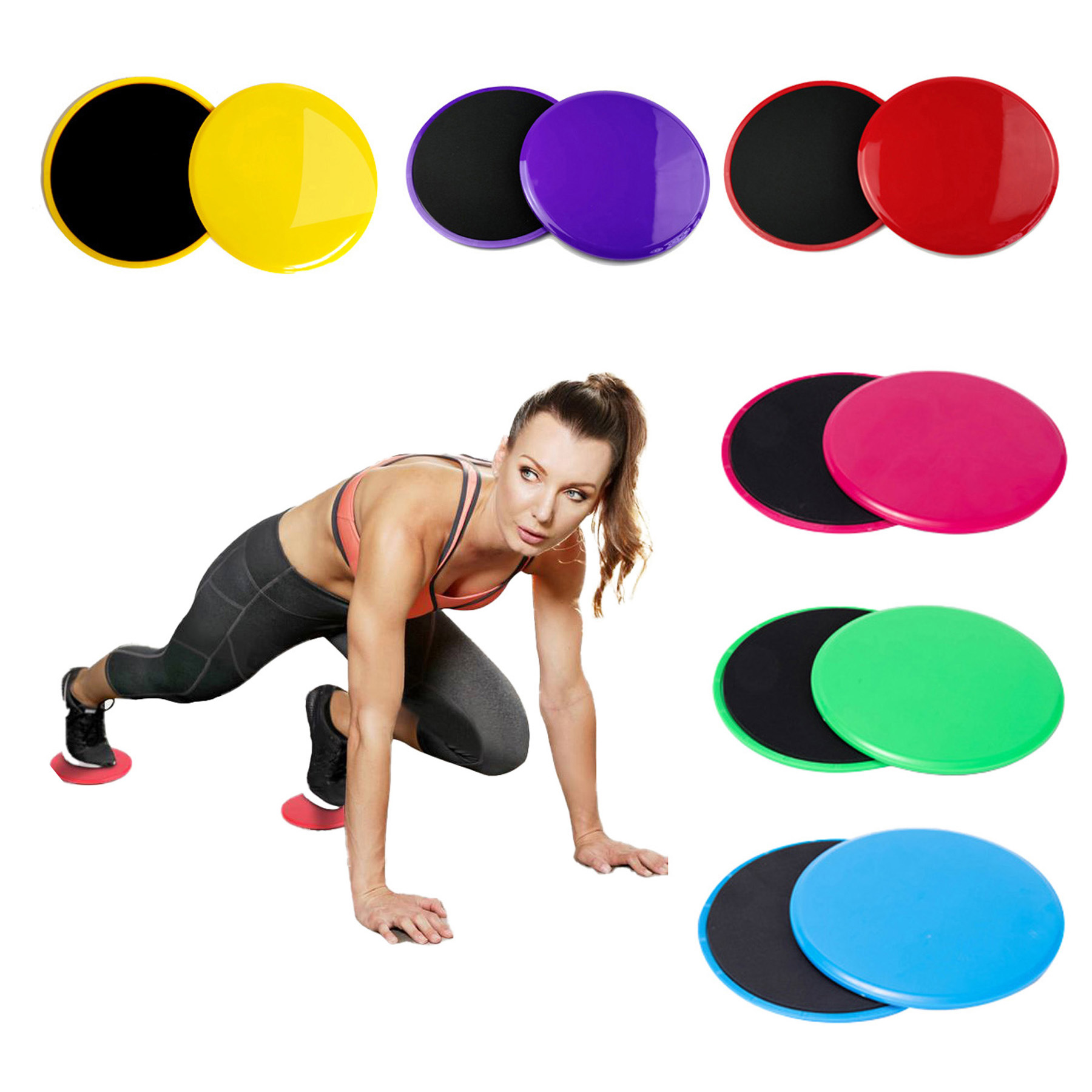 2pcs Set Exercise Core Sliders 2