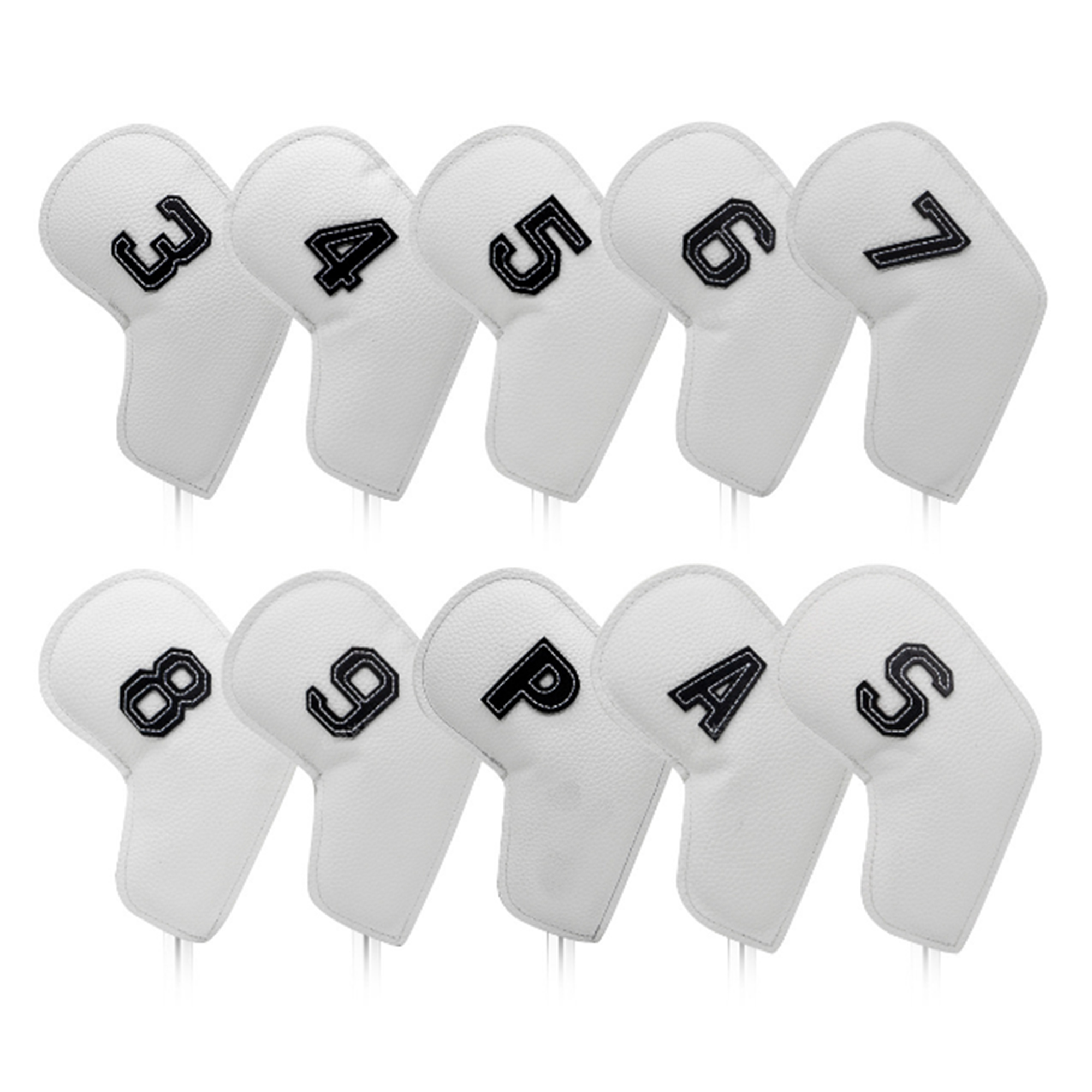 Stylish 10 PCS Leather Golf Club Cover Set 1