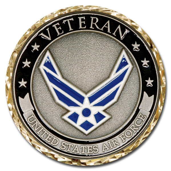 Zinc Alloy Challenge Coin with Shiny Plating Finishes - Die 2