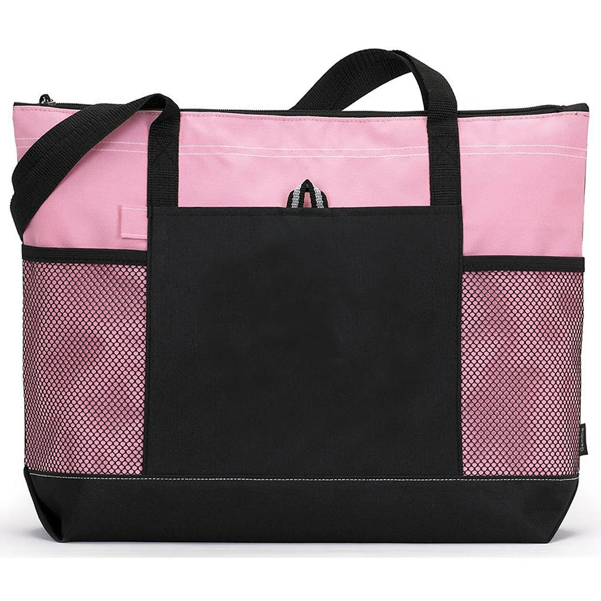 Casual Large Tote Bag w/Zipper & Pocket, custom tote bag with logo imprint 14