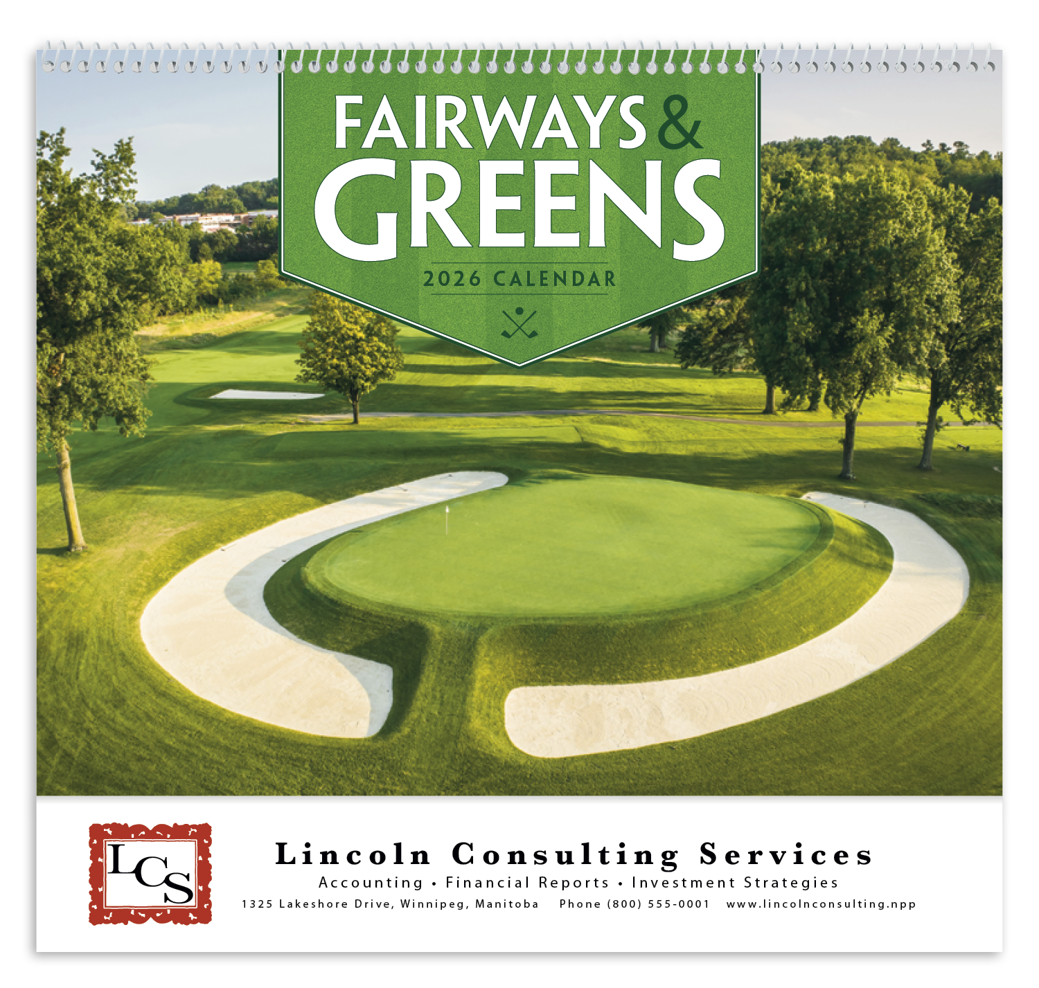 Good Value™ Fairways & Greens - Spiral Calendar 53