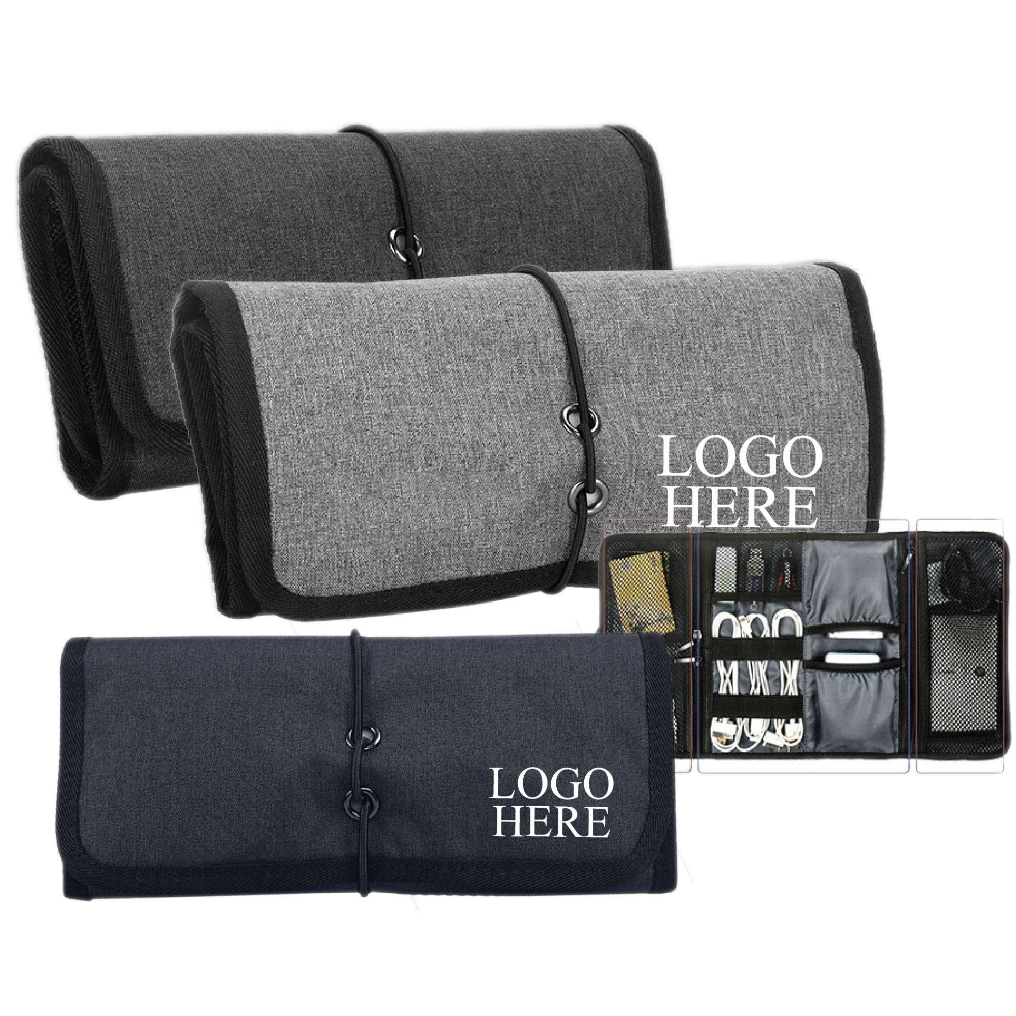 Folding Electronics Organizer Carrying Case 2