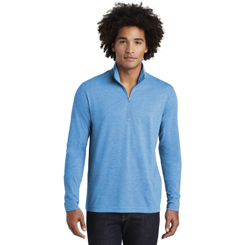 Sport-Tek PosiCharge Tri-Blend Wicking 1/4-Zip Pullover., custom hoodie or sweatshirt with logo imprint 34