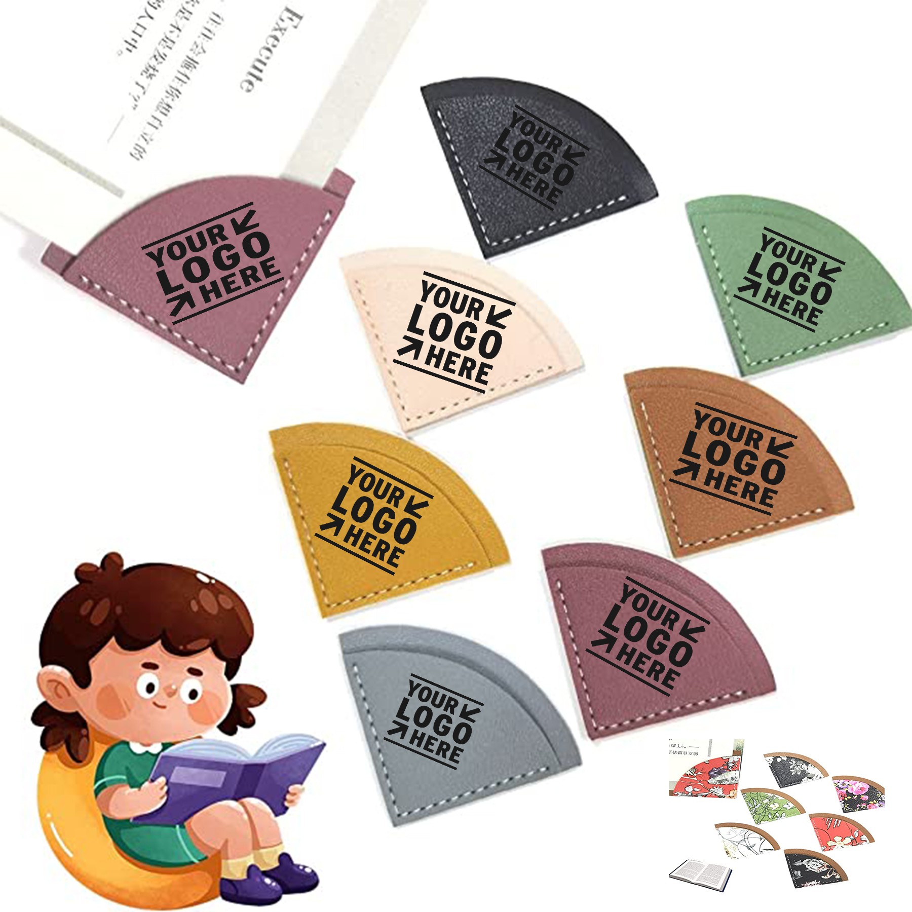 Vintage Personalized Women's Leather Bookmark 1